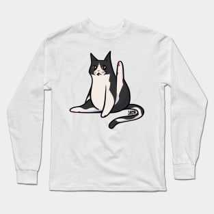 Cow Cat Leg Up Long Sleeve T-Shirt